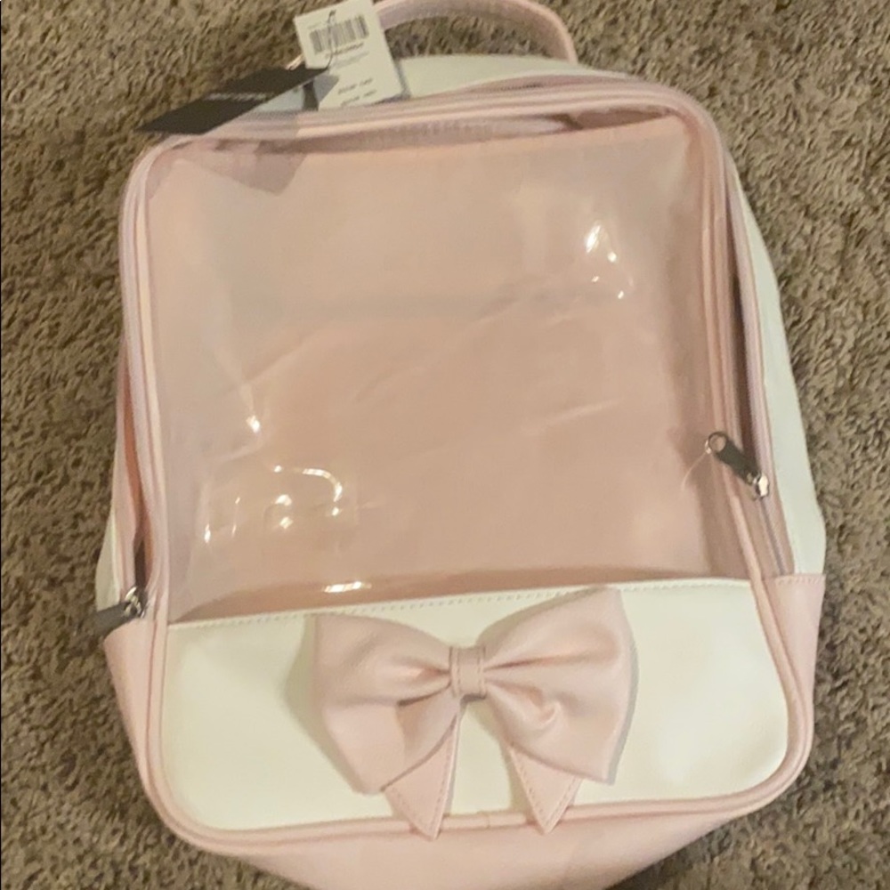 Hot Topic Pink and white Ita Bag backpack !